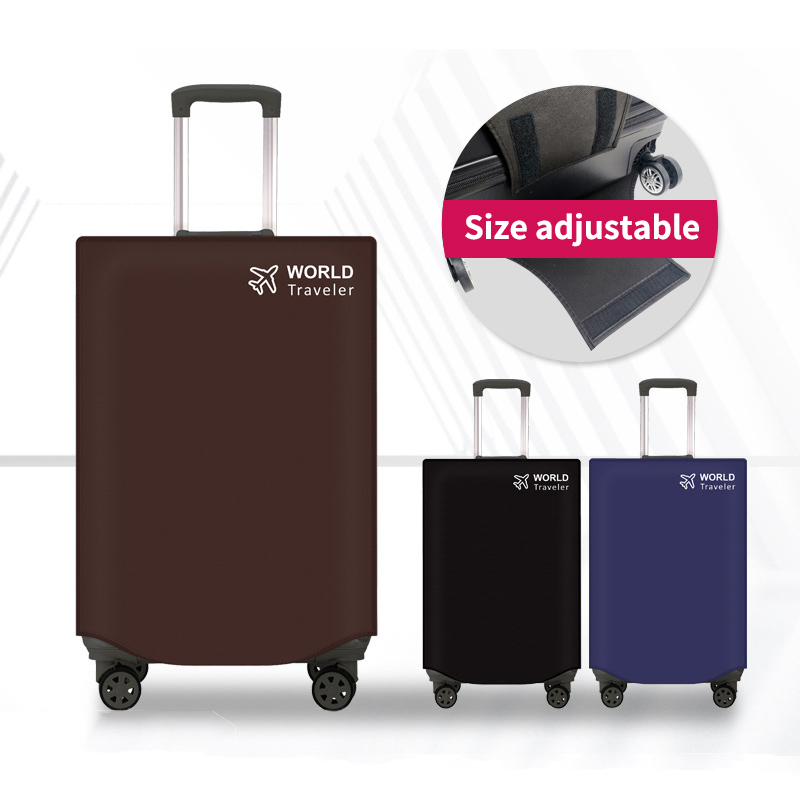 Luggage Protective Cover Transparent - 荷物室保護カバー耐摩耗性不織布厚手ダストカバー耐久性トラベルケースカバーブラックトラベル