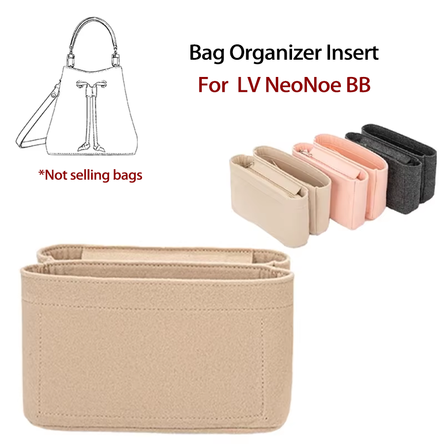 Handbags - LV ネオネオ BB バケット型バッグ用、フェルト製インナーバッグ、コスメティックバッグ、ハンドバッグ用、バッグシェイパー、メイクアップ用、旅行用、内ポケット