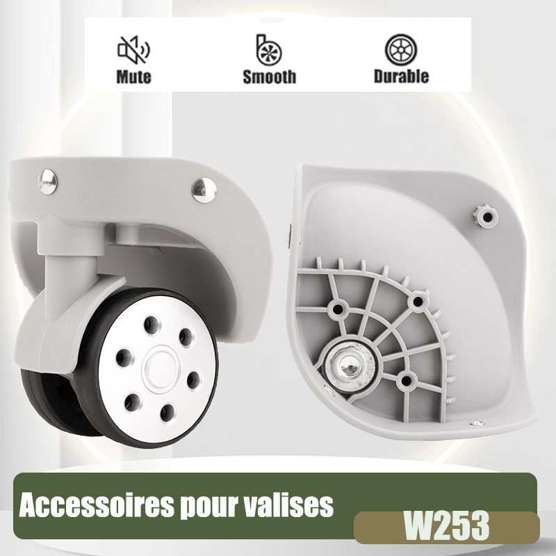 Silent Replacement Luggage Wheels - W235 荷物用交換用ホイール – 超静音スイベルホイール – 静音荷物用スイベルホイールアクセサリー