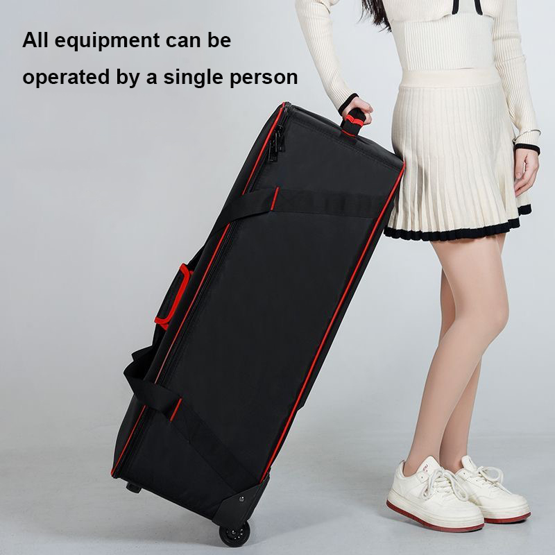 Foldable Rolling Luggage Bag - プロ仕様のスタジオ用フラッシュライトキット。キャスター付きの大型／中型／小型の写真撮影用機材収納バッグ。