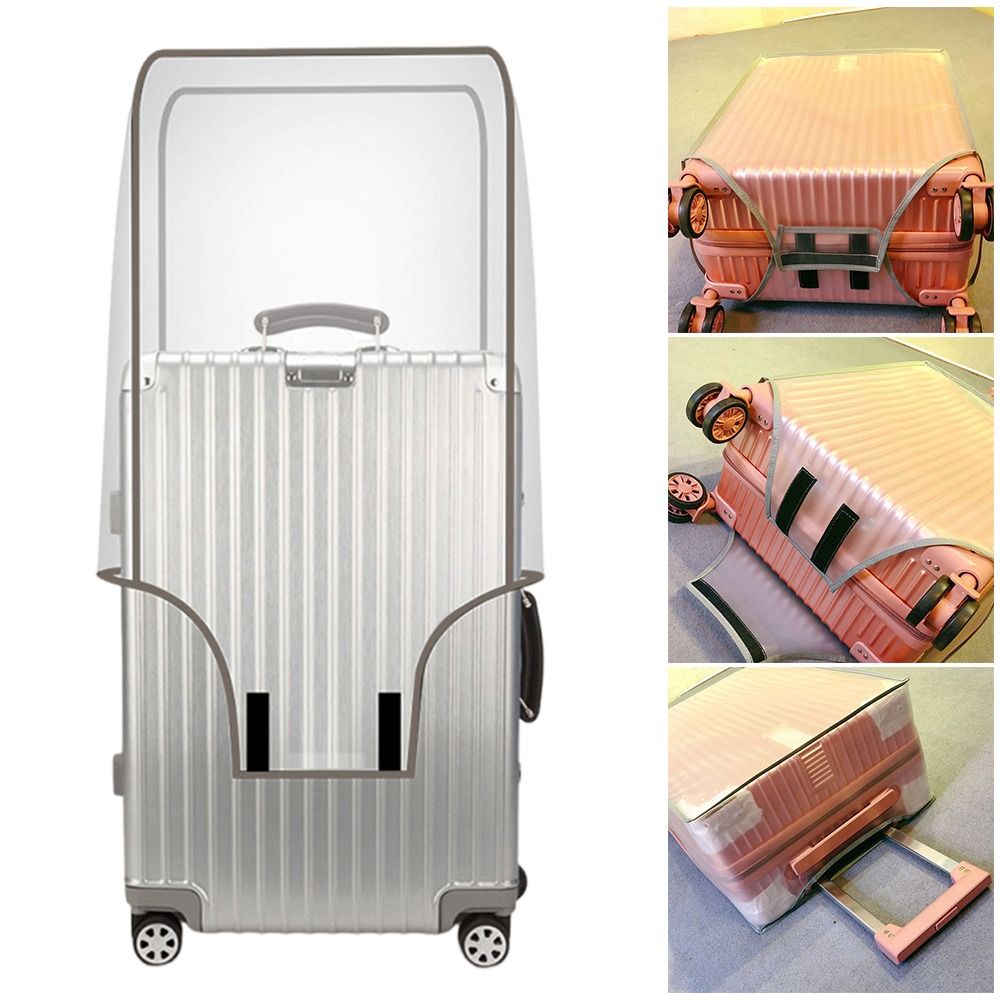 Waterproof Suitcase Cover Protector - 16～28インチの旅行用スーツケースカバー。透明PVC素材で、防塵・防水機能を備えたスーツケース保護カバー。
