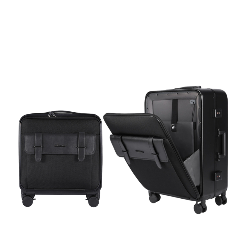 Aluminum Frame Carry On Luggage - ビジネス用ラゲッジ、コンピューターバッグ、アルミニウムフレーム/ジッパー、18/20インチ、機内持ち込み可能なスーツケース、デュアル充電ポート、耐久性に優れた24インチの旅行用スーツケース。