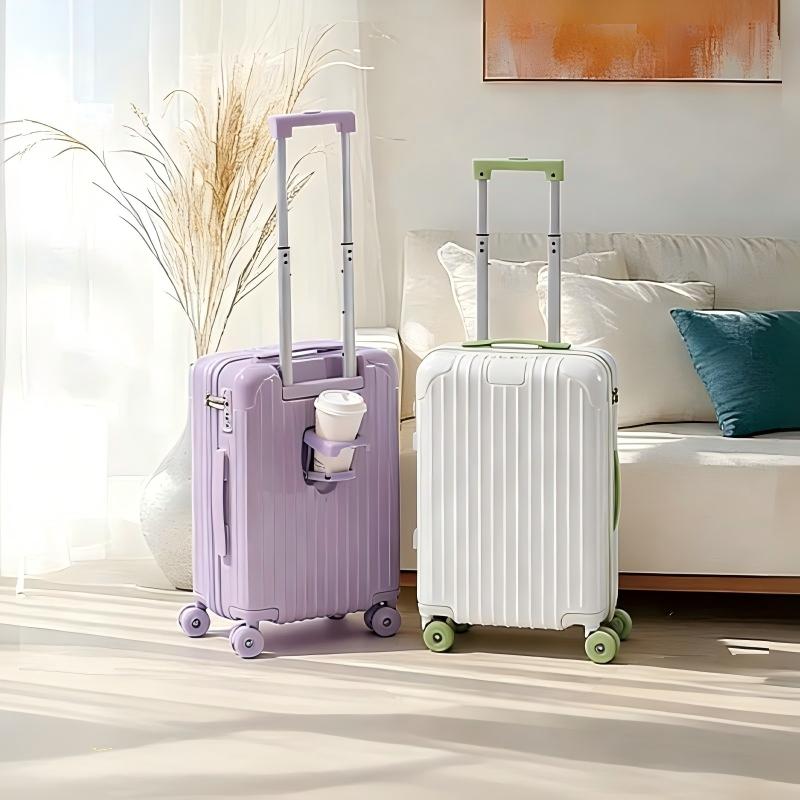 Spinner Wheel Rolling Suitcase 20 Inch - 2026年型、20インチのハンドル付き旅行用スーツケース、24インチのパスワードロック付きスーツケース、静音キャスター付き。