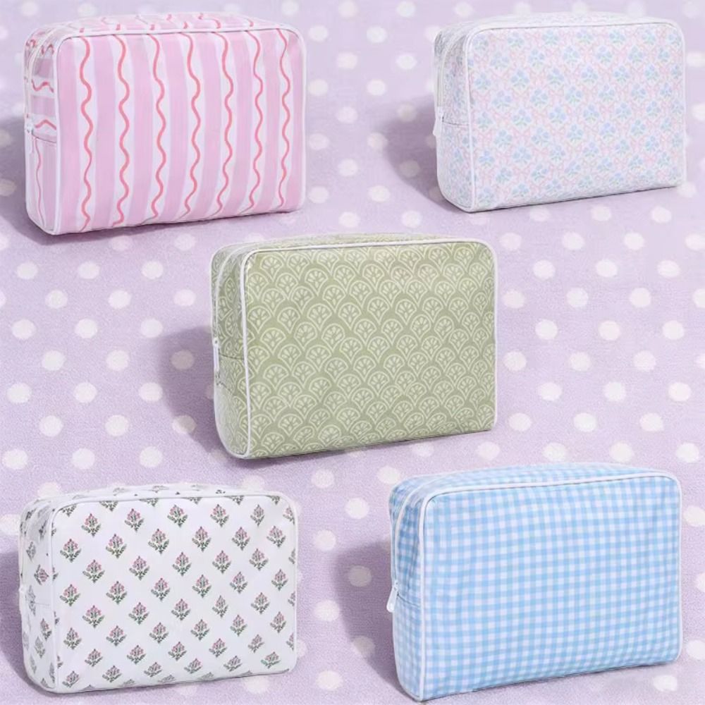 ポリエステル製PVC化粧ポーチ、二重構造、カラープリント、防 - Cosmetic Bags のレビューと価格