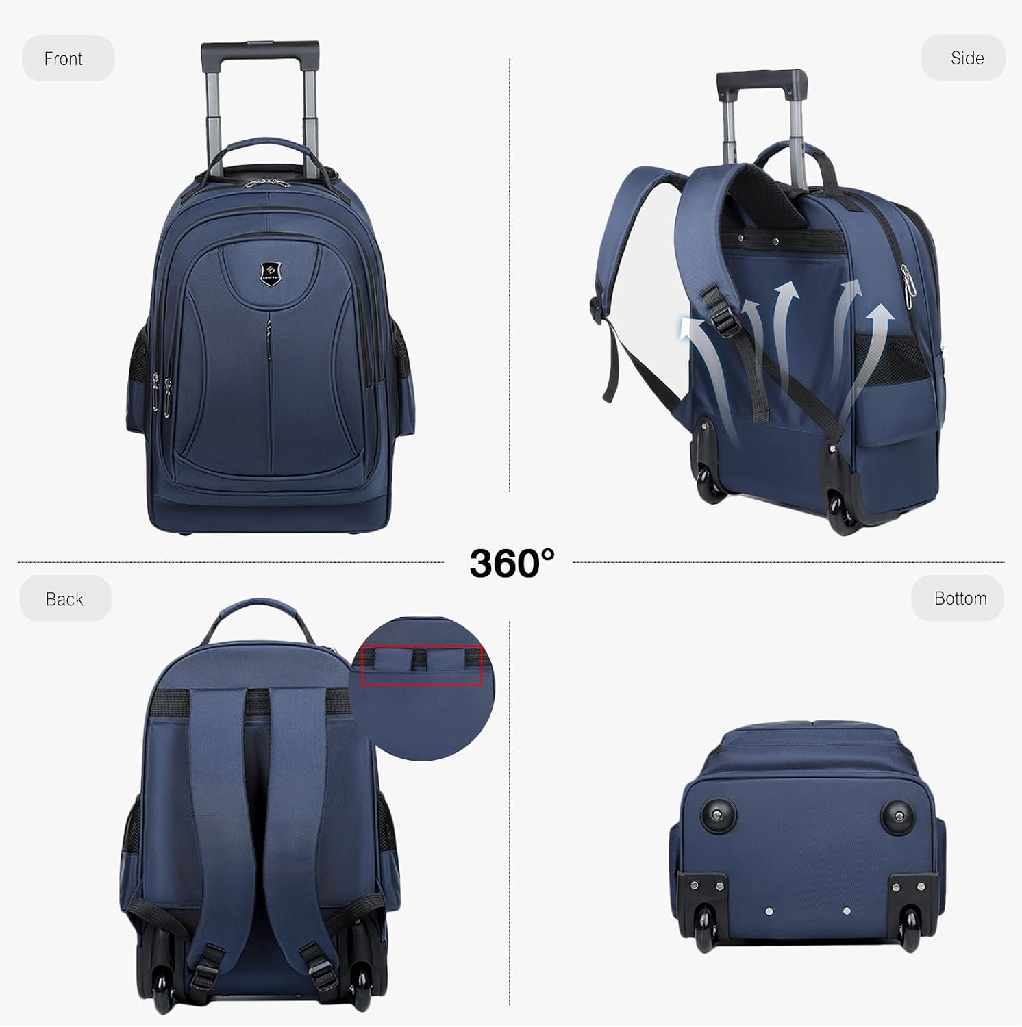 2026年型 多機能ビジネスオックスフォード防水トラベルバッ - Foldable Rolling Luggage Bag のレビューと価格