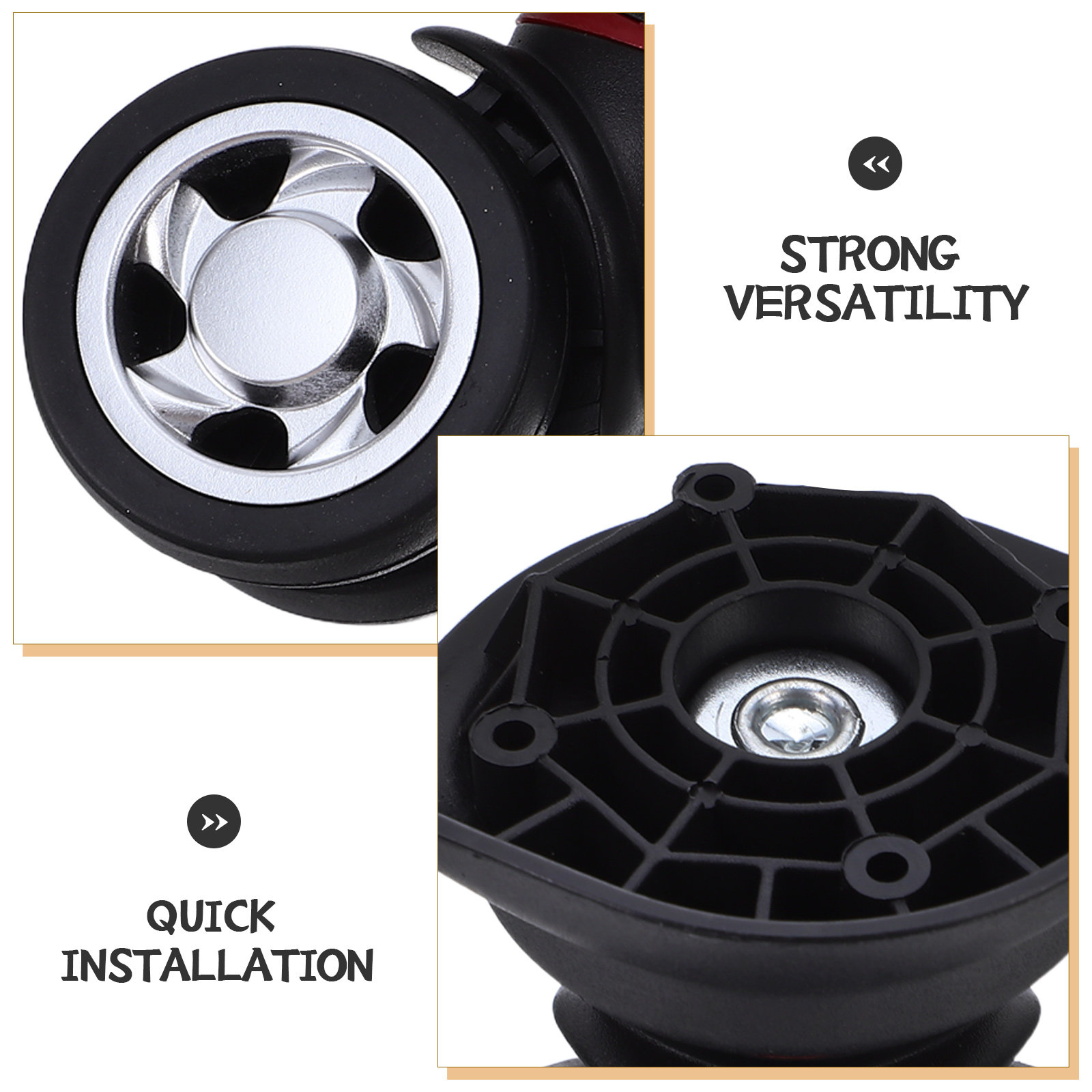汎用スーツケース用車輪交換セット – 2個入り。静音性、滑ら - Silent Replacement Luggage Wheels のレビューと価格