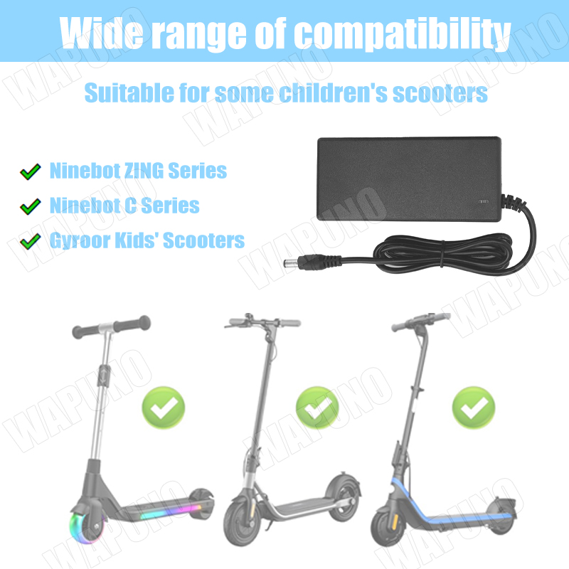 25.2V 2Aリチウムイオンバッテリー充電器、21.6V  - Kids Ride On Suitcase Scooter のレビューと価格