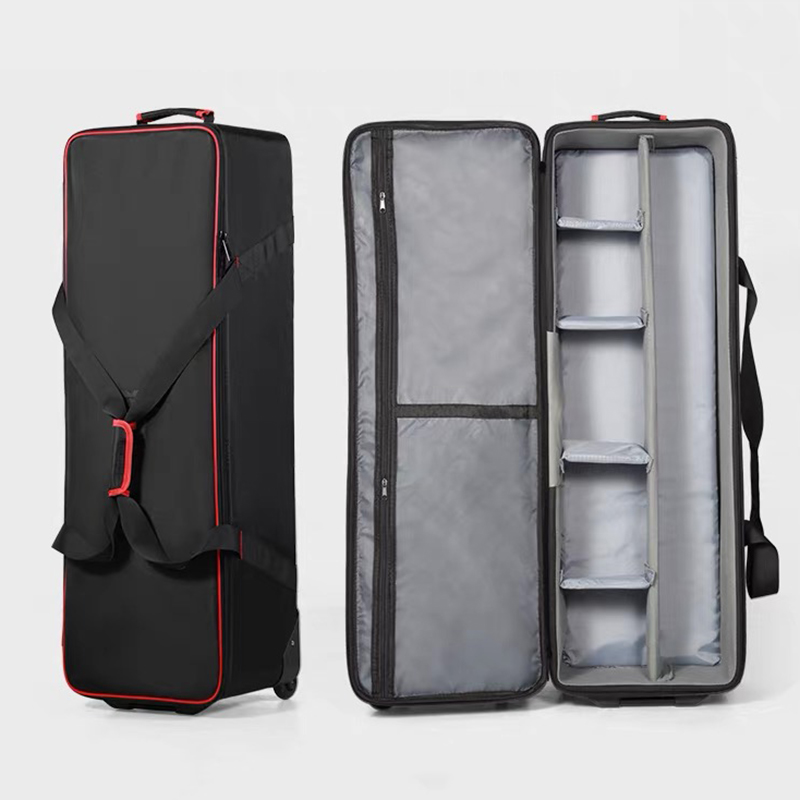 プロ仕様のスタジオ用フラッシュライトキット。キャスター付きの - Foldable Rolling Luggage Bag のレビューと価格
