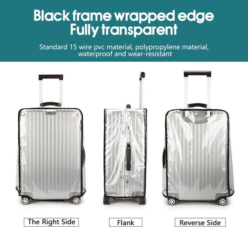 16～28インチの旅行用スーツケースカバー。透明PVC素材で - Waterproof Suitcase Cover Protector のレビューと価格