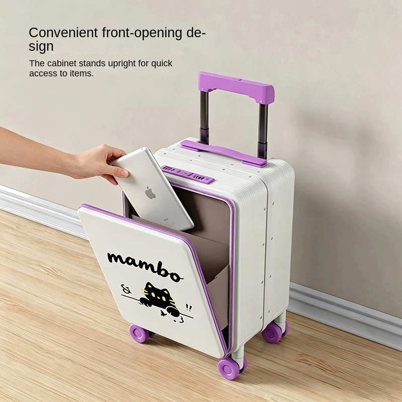 機内持ち込み可能なミニサイズの16インチスーツケース。前面開 - Aluminum Frame Carry On Luggage のレビューと価格