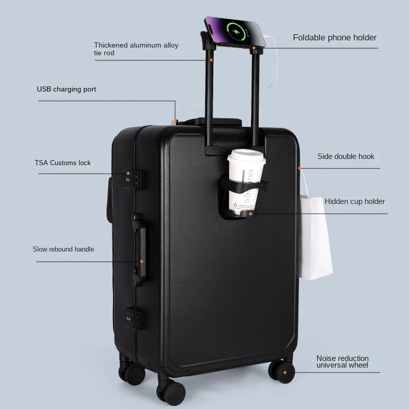 ビジネス用ラゲッジ、コンピューターバッグ、アルミニウムフレー - Aluminum Frame Carry On Luggage のレビューと価格