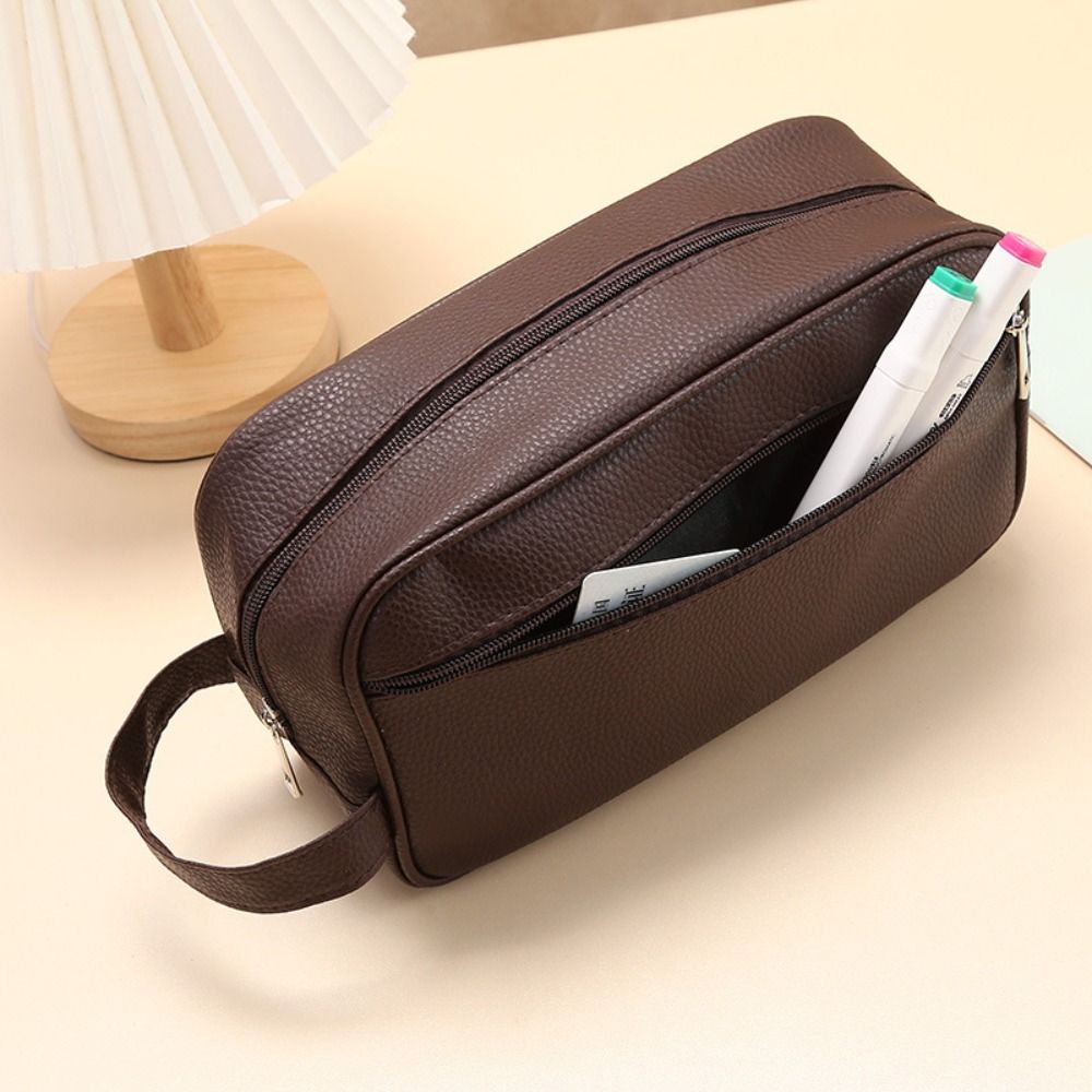 新登場！大容量のメンズ用コスメティックバッグ。旅行用、PUレ - Cosmetic Bags のレビューと価格