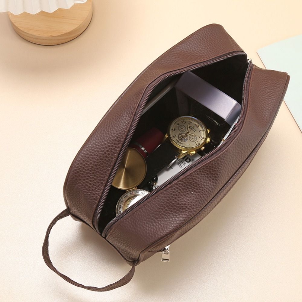 新登場！大容量のメンズ用コスメティックバッグ。旅行用、PUレ - Cosmetic Bags のレビューと価格