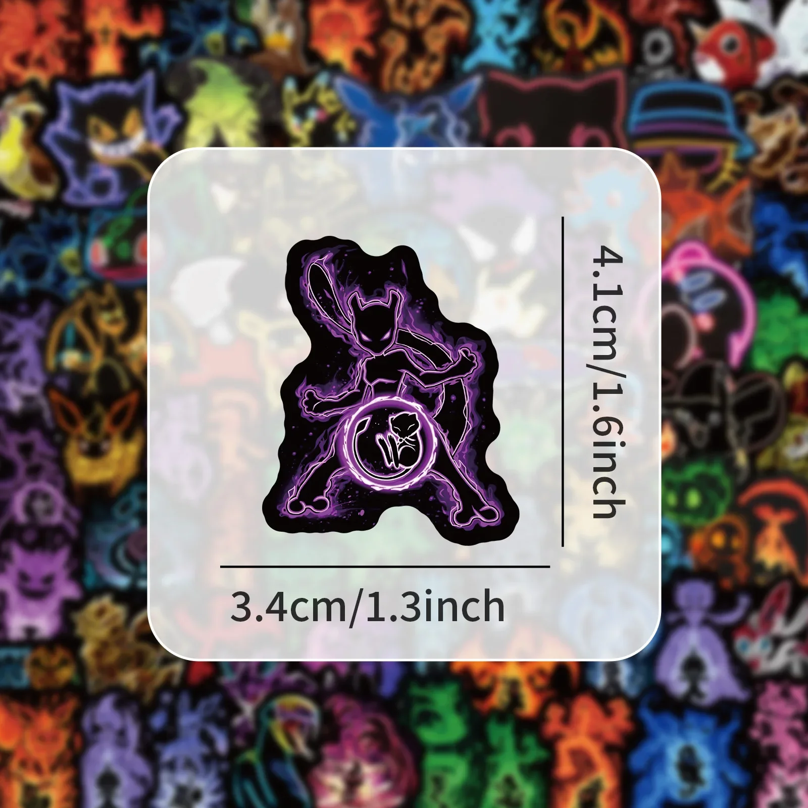 100個入り ネオンカラー ポケモン ステッカー 防水 DI - Handbags のレビューと価格