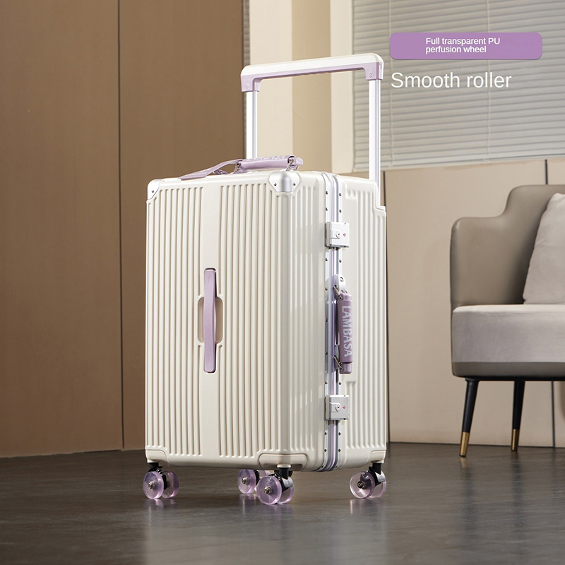 幅広ハンドル付き、キャスター付きスーツケース、アルミニウムフ - Aluminum Frame Carry On Luggage のレビューと価格